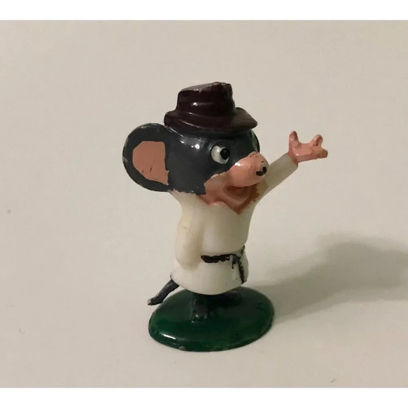 Vintage Marx Tinykins Hanna Barbera  Blabber Mouse Miniature Figure Hand Painted - Picture 5 of 11